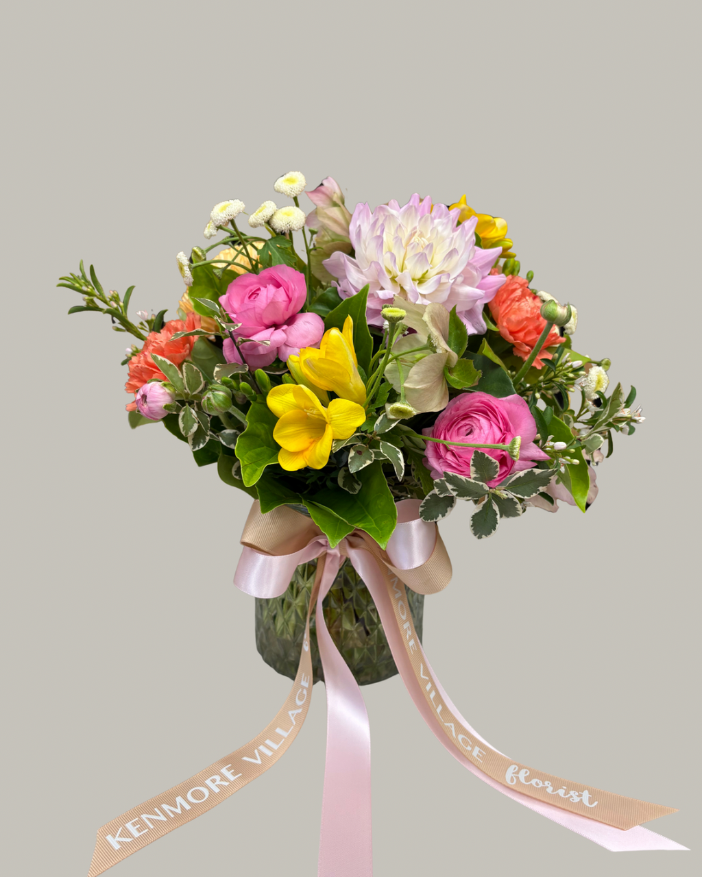 Summer Zest Vase Arrangement. Kenmore village florist. Brisbane flower delivery.