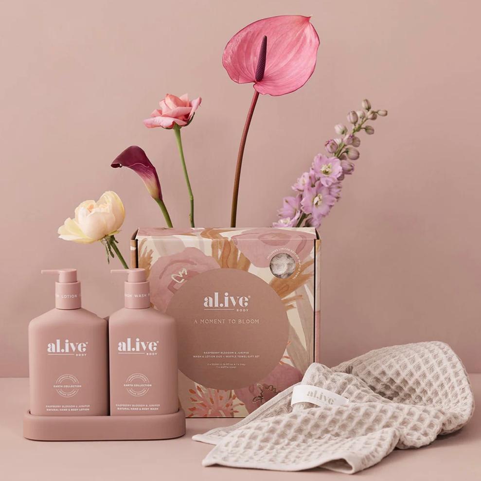 Gift box, shower gel and body lotion. Kenmore Village Florist, Brisbane