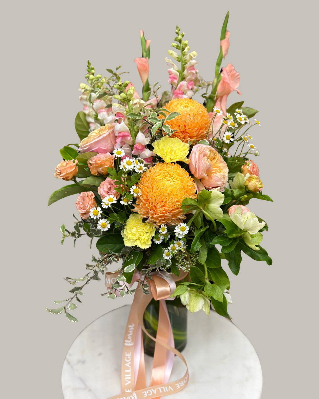 Zesty Delight vase arrangement, Brisbane florist. Kenmore
Village florist. Same day delivery.
