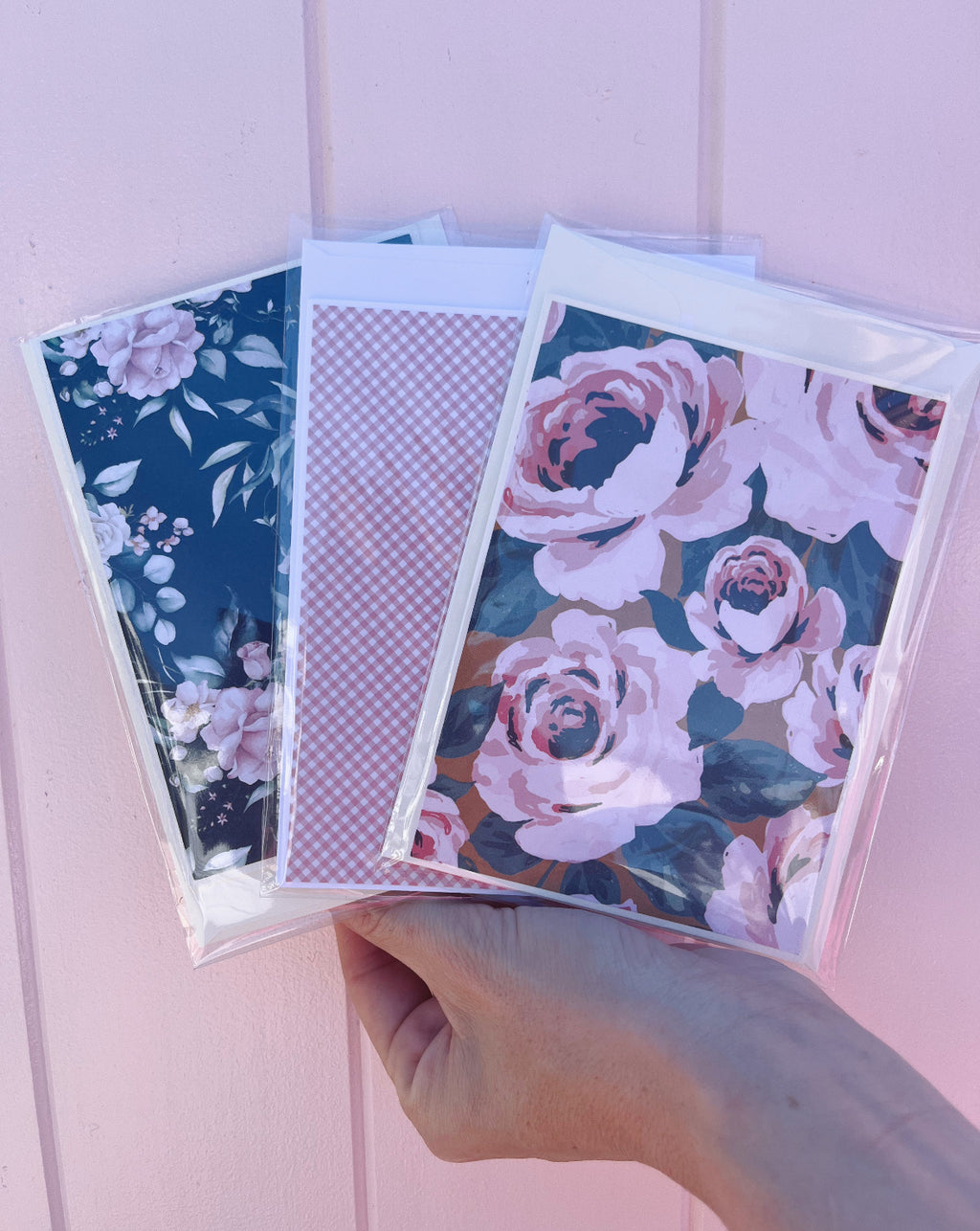 Handmade greeting card. Send a message with flowers. Kenmore Village Florist. Brisbane Flower Delivery.