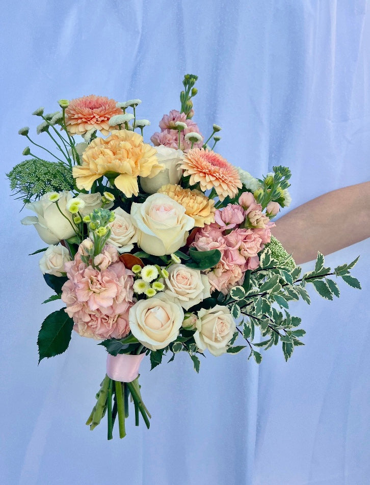 Pastel Bridal Bouquet. Wedding Brisbane.