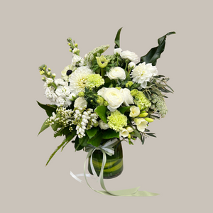 Neutral Vase Arrangement. Kenmore Village Florist. Brisbane Flower Delivery.