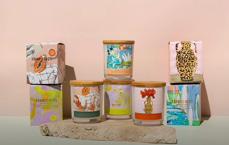 Franki Gusti Candles. Kenmore Village Florist. Brisbane flower and gift delivery.